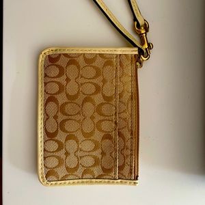 Classic Coach mini Skinny Credit, ID, Key Holder